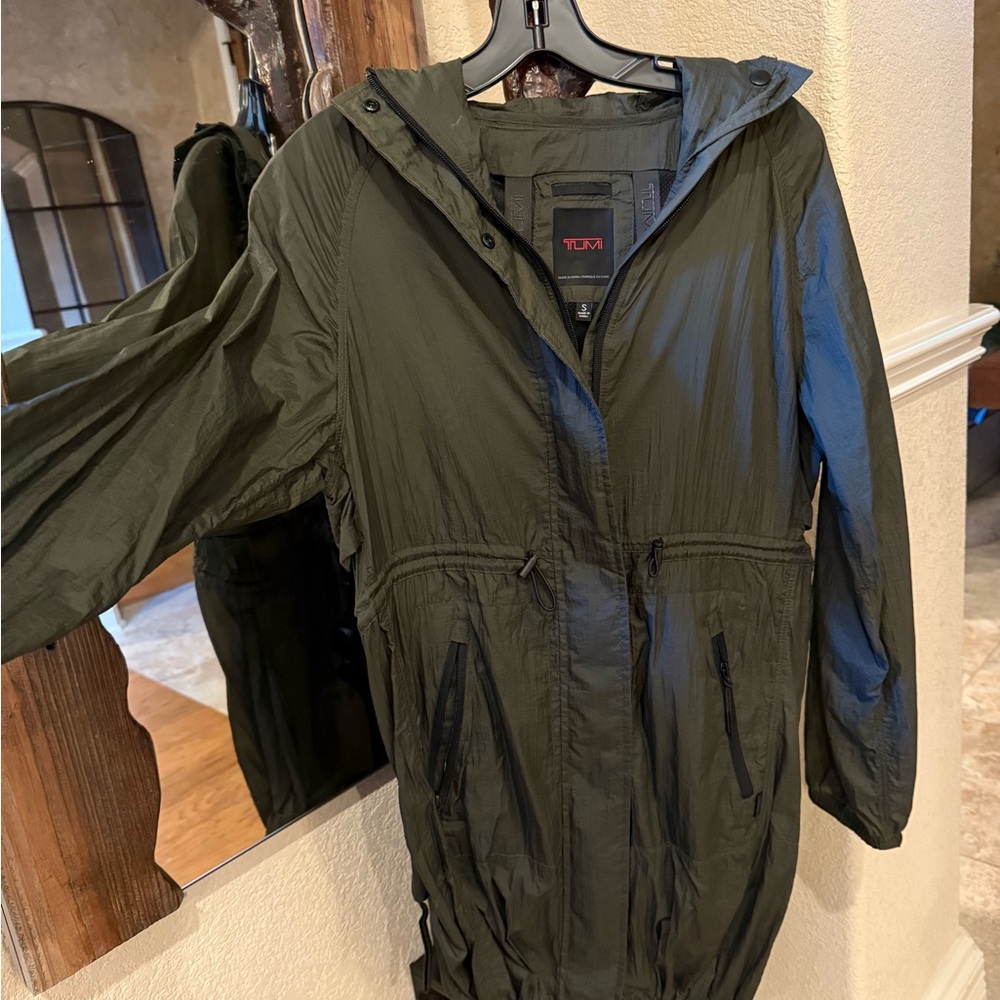 Tumi Olive Green Hooded Jacket